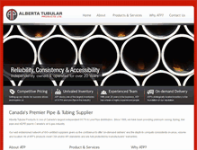 Tablet Screenshot of albertatubular.com